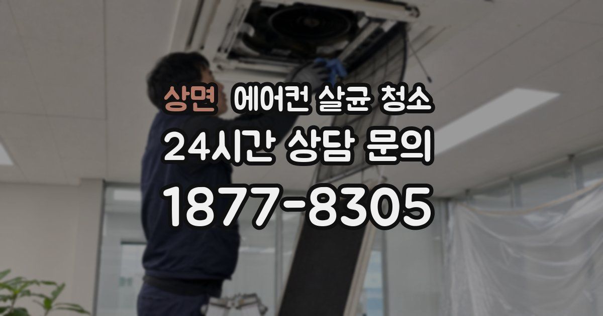 상면 에어컨 살균 청소