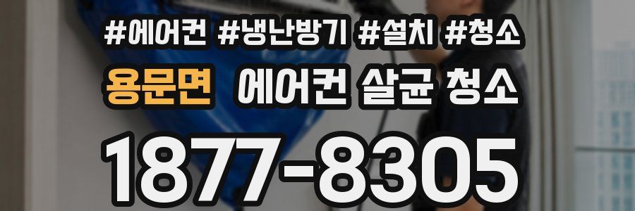 용문면 에어컨 살균 청소