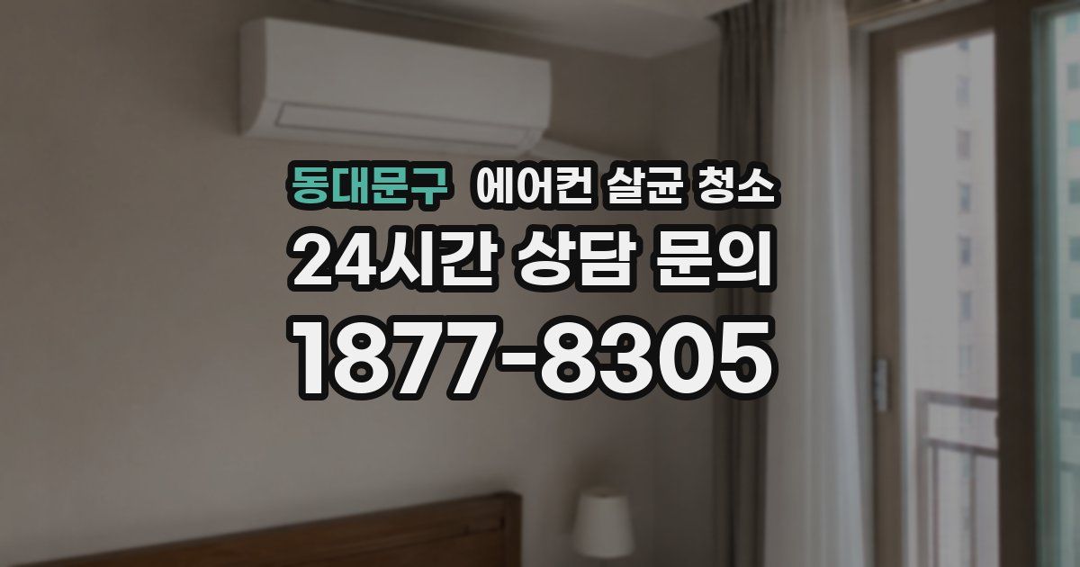 동대문구 에어컨 살균 청소