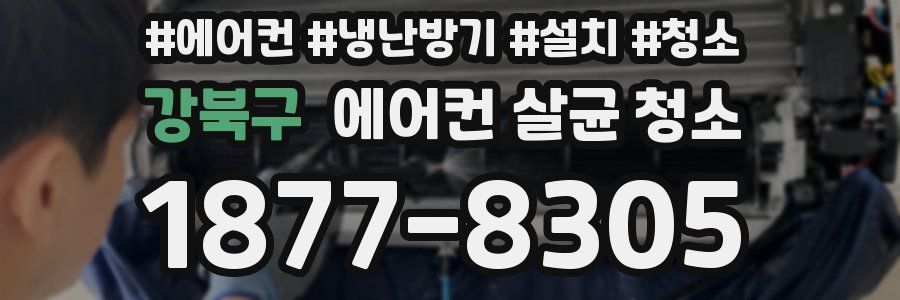 강북구 에어컨 살균 청소