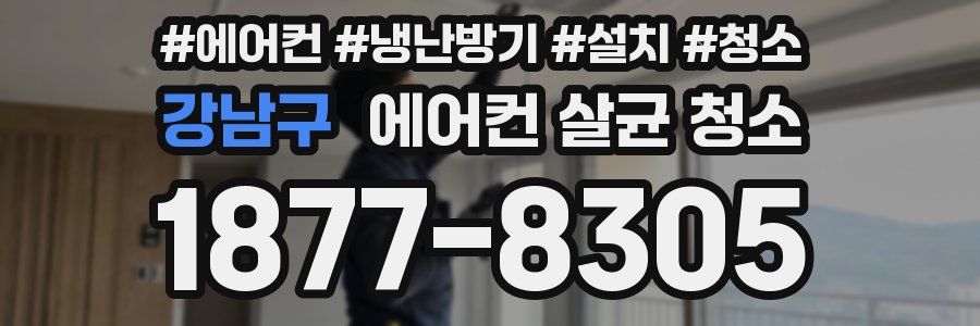 강남구 에어컨 살균 청소