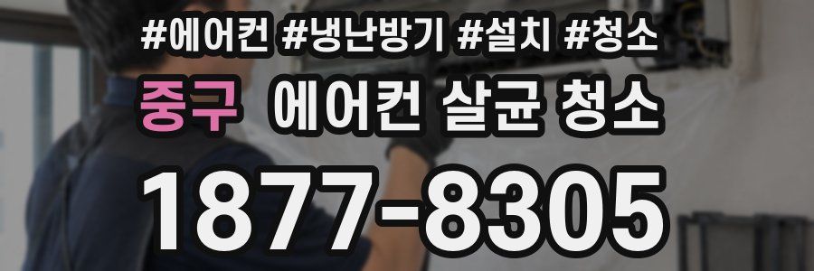 중구 에어컨 살균 청소