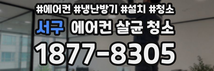 서구 에어컨 살균 청소