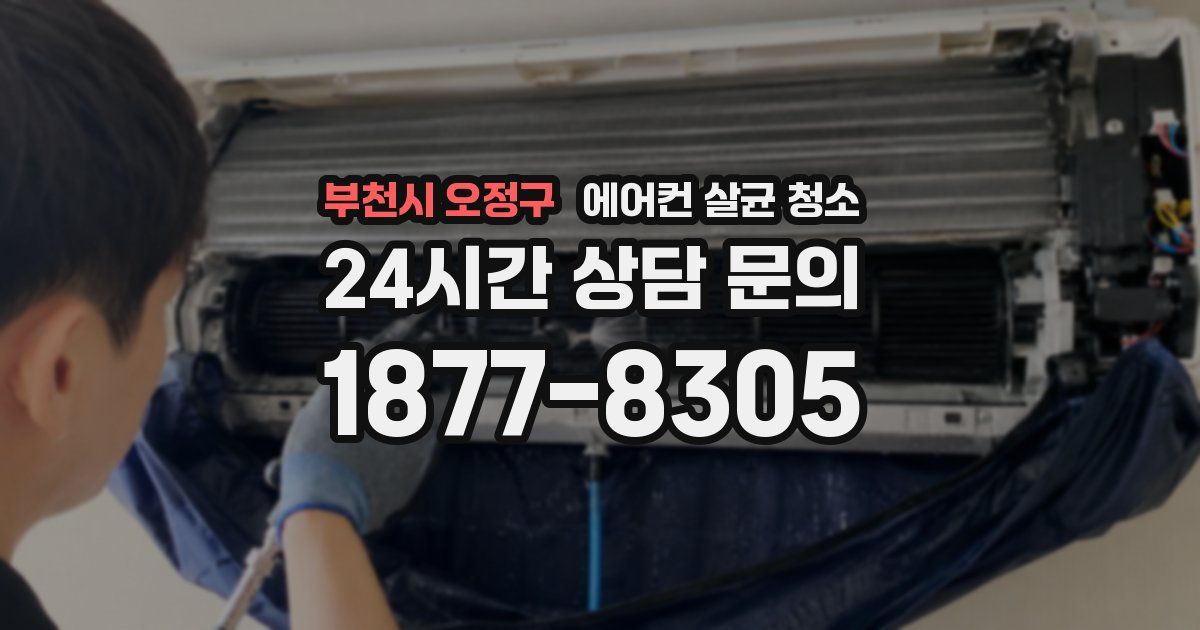 부천시 오정구 에어컨 살균 청소