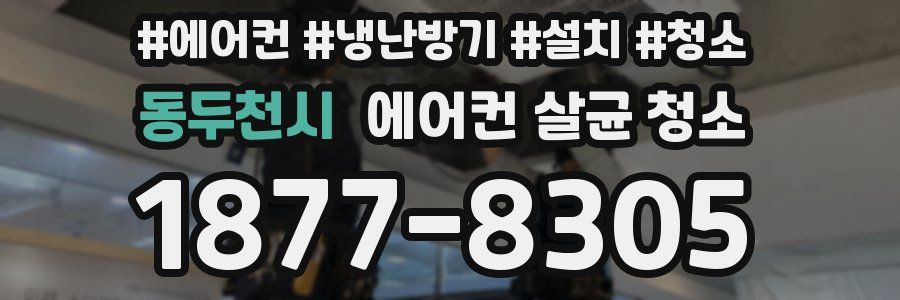 동두천시 에어컨 살균 청소