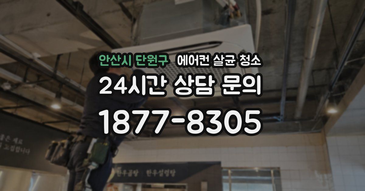 안산시 단원구 에어컨 살균 청소