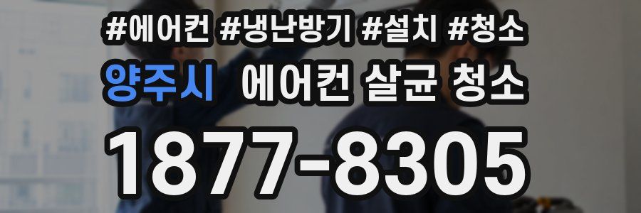 양주시 에어컨 살균 청소