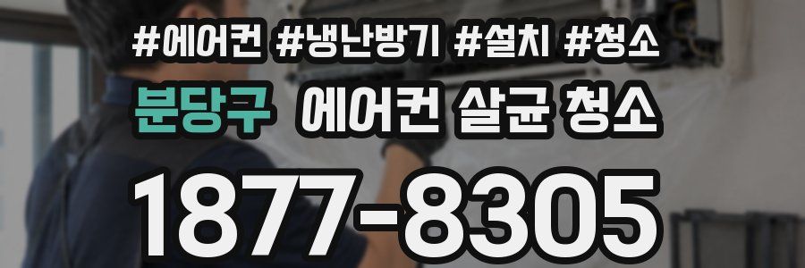 분당구 에어컨 살균 청소