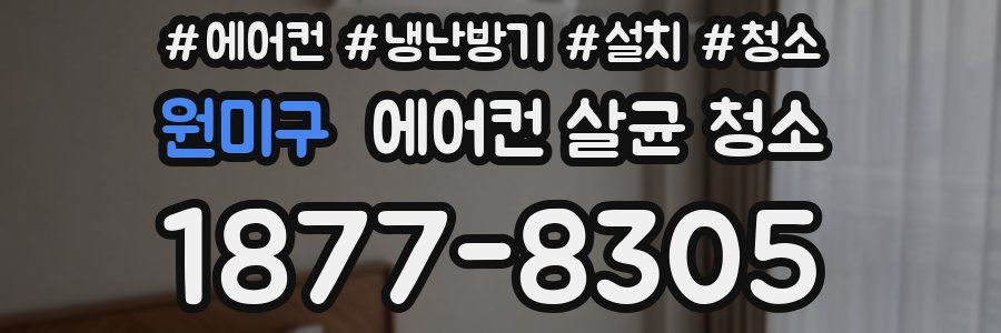 원미구 에어컨 살균 청소