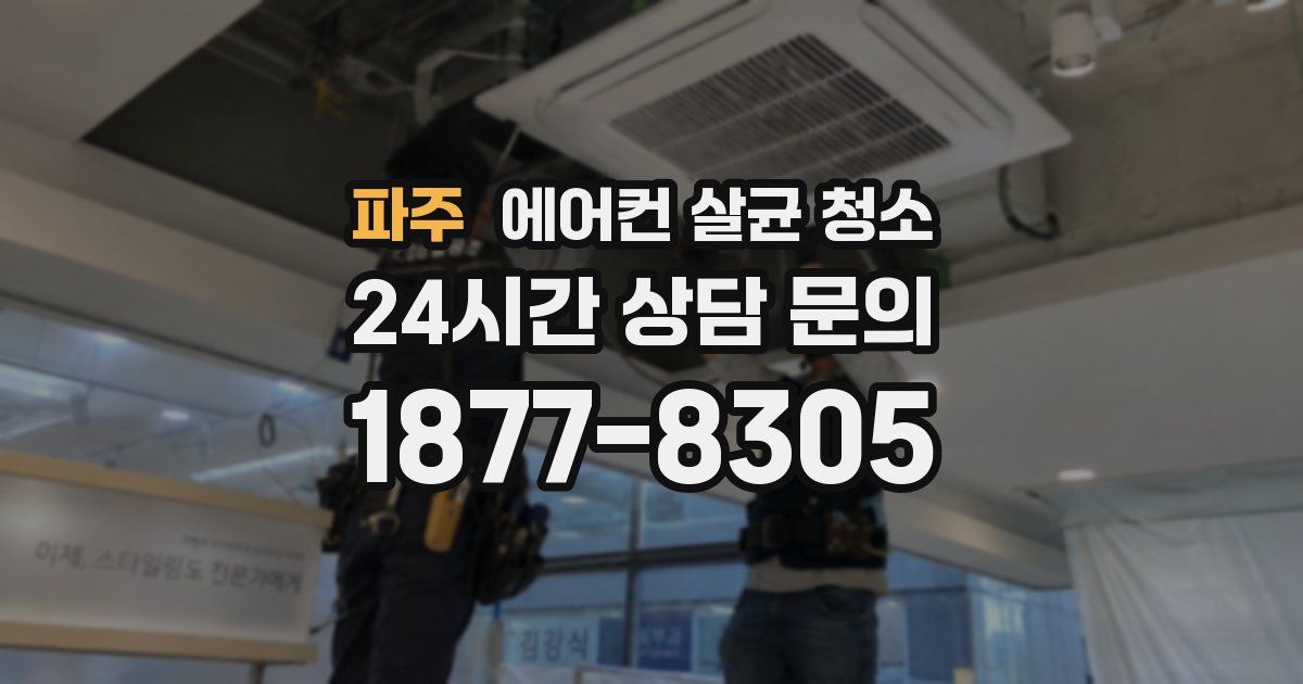 파주 에어컨 살균 청소