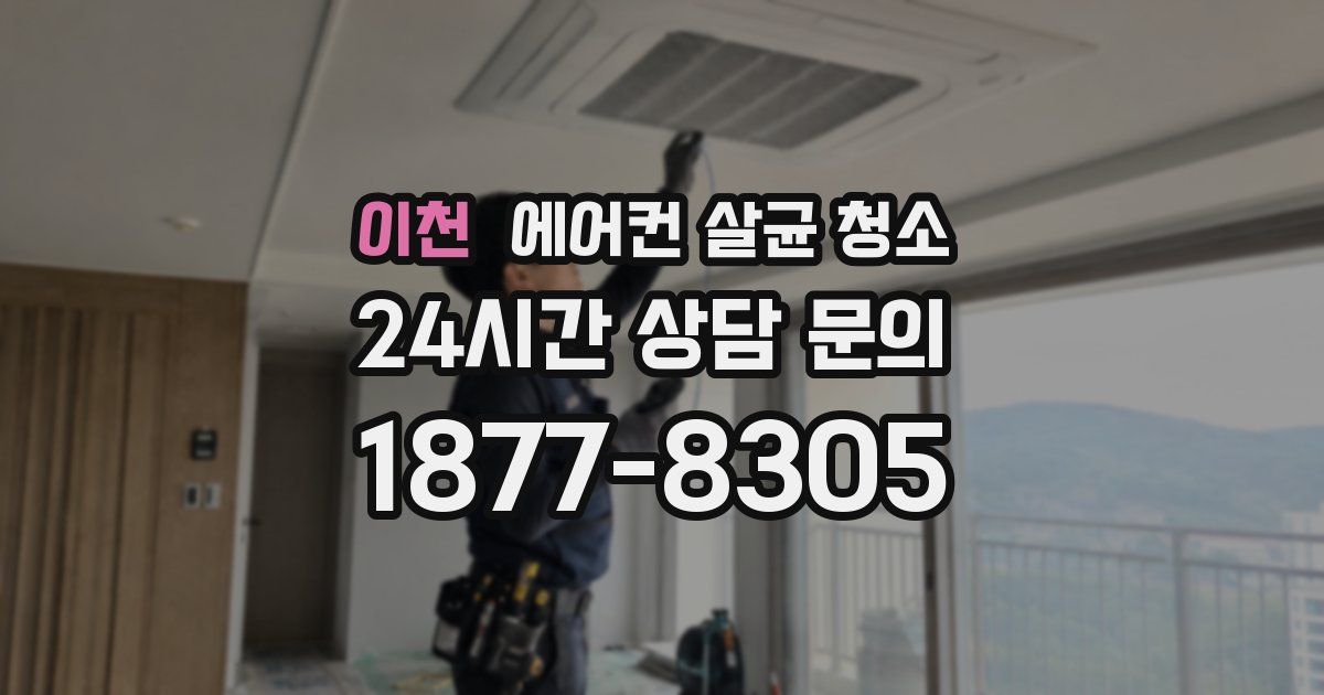 이천 에어컨 살균 청소