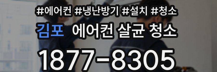 김포 에어컨 살균 청소