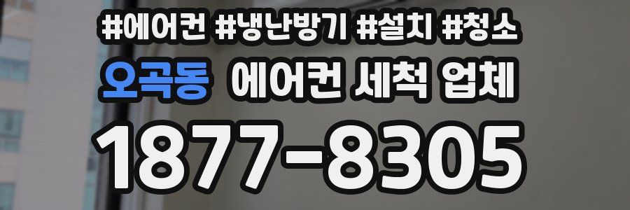오곡동 에어컨 세척 업체