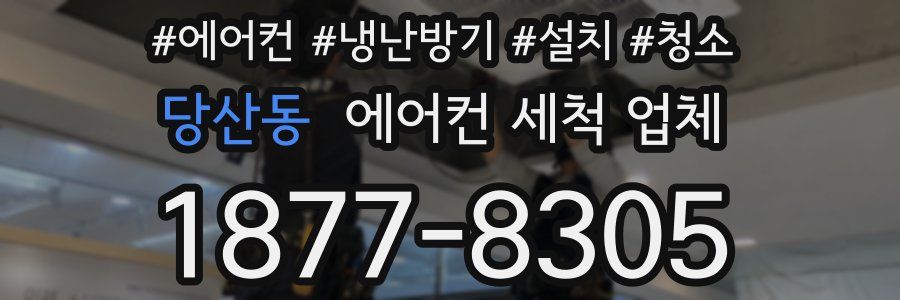 당산동 에어컨 세척 업체