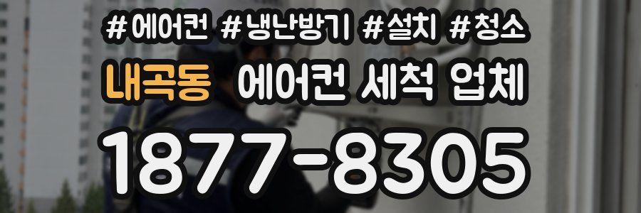내곡동 에어컨 세척 업체