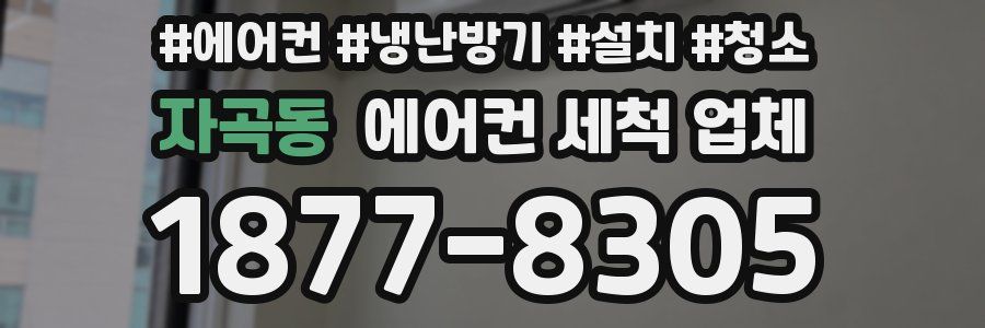 자곡동 에어컨 세척 업체