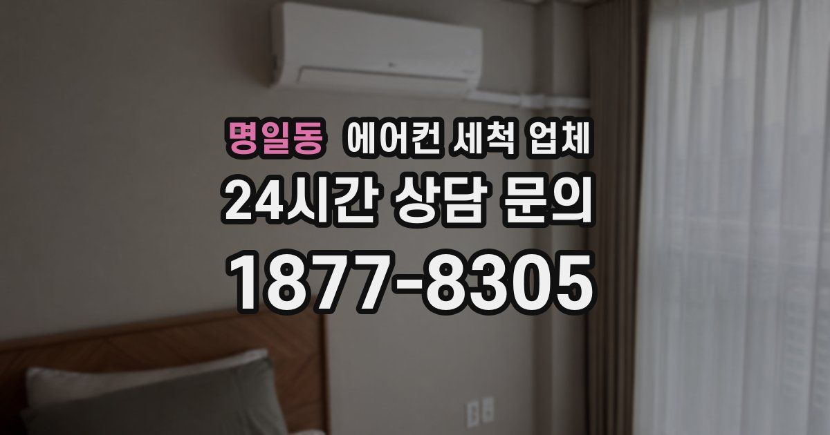 명일동 에어컨 세척 업체