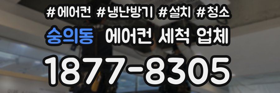 숭의동 에어컨 세척 업체