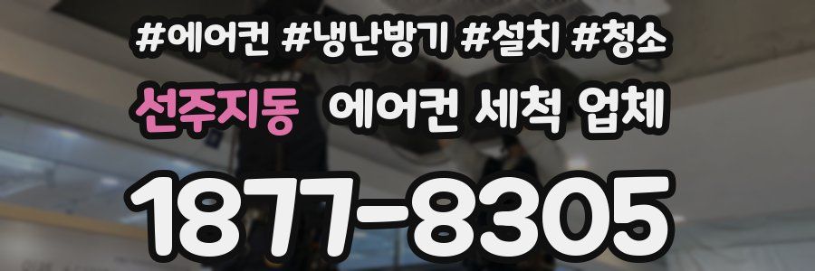 선주지동 에어컨 세척 업체