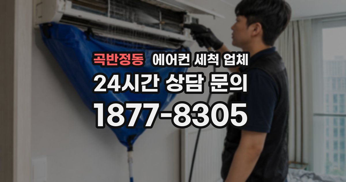 곡반정동 에어컨 세척 업체