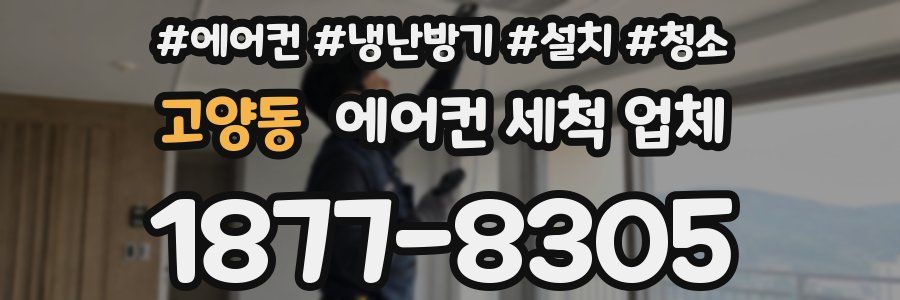 고양동 에어컨 세척 업체