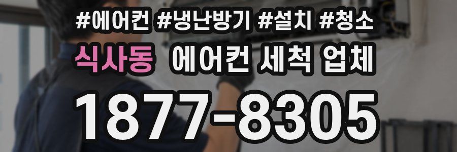 식사동 에어컨 세척 업체