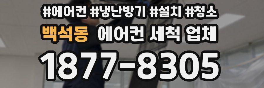 백석동 에어컨 세척 업체