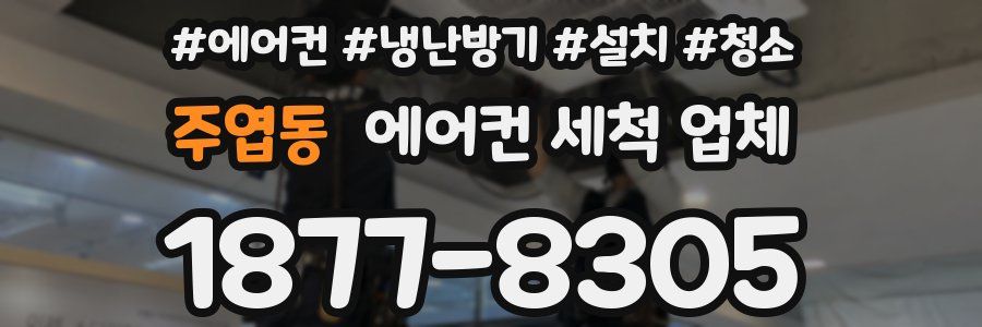 주엽동 에어컨 세척 업체