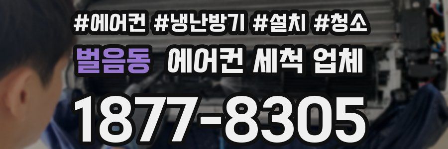 벌음동 에어컨 세척 업체