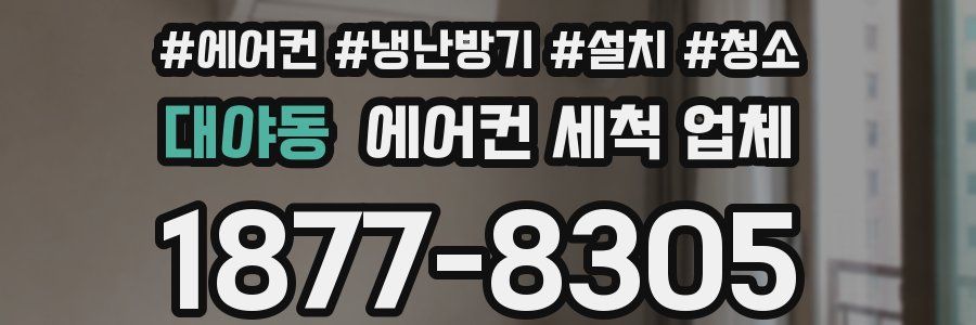 대야동 에어컨 세척 업체