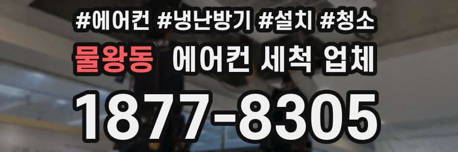 물왕동 에어컨 세척 업체