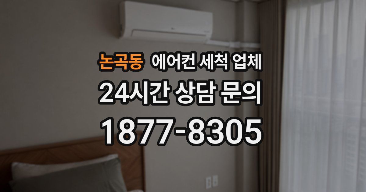 논곡동 에어컨 세척 업체