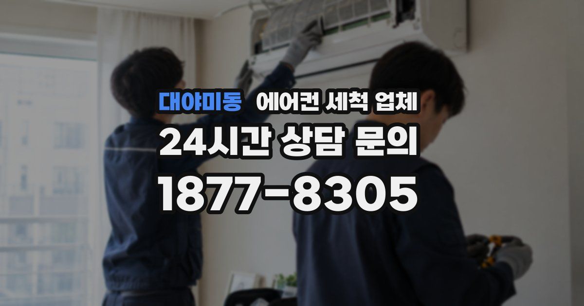대야미동 에어컨 세척 업체
