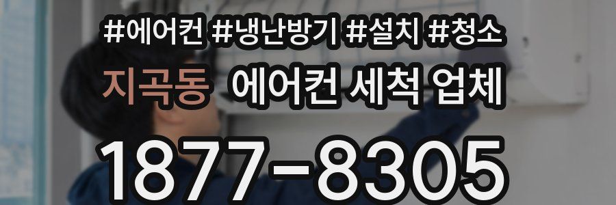 지곡동 에어컨 세척 업체