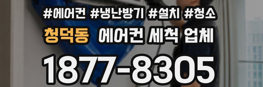 청덕동 에어컨 세척 업체
