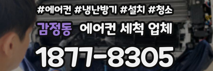 감정동 에어컨 세척 업체