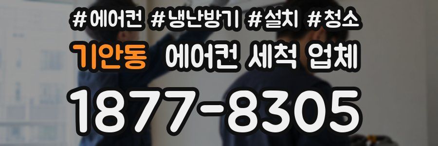 기안동 에어컨 세척 업체