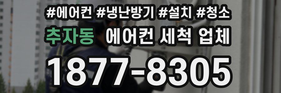 추자동 에어컨 세척 업체