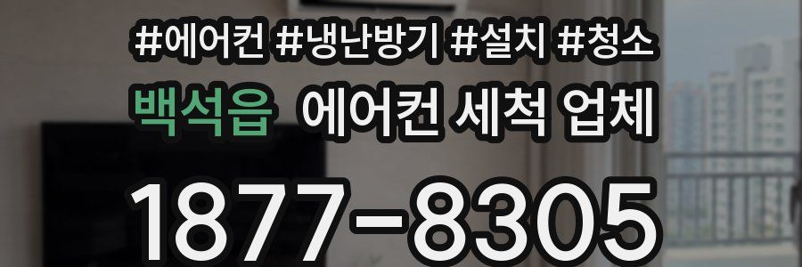 백석읍 에어컨 세척 업체