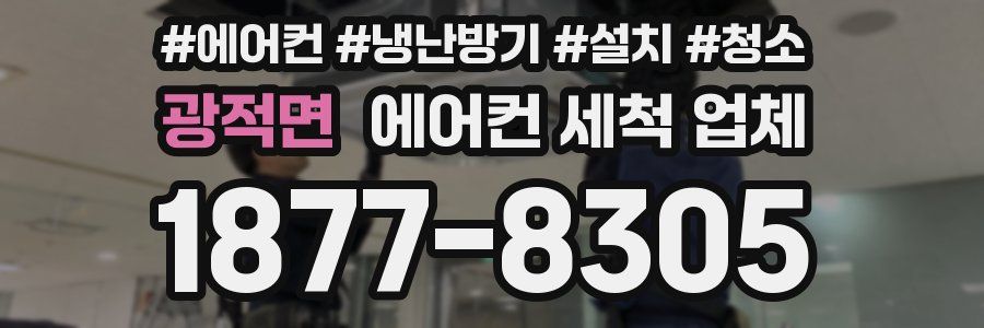 광적면 에어컨 세척 업체
