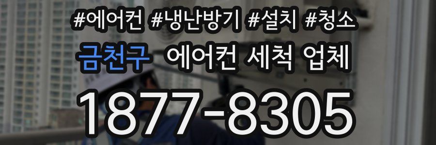 금천구 에어컨 세척 업체
