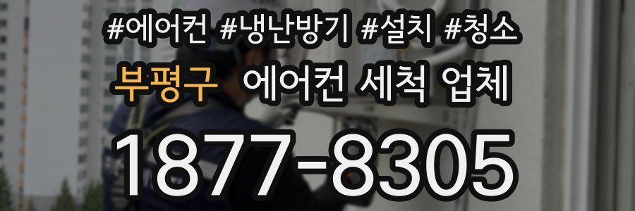 부평구 에어컨 세척 업체