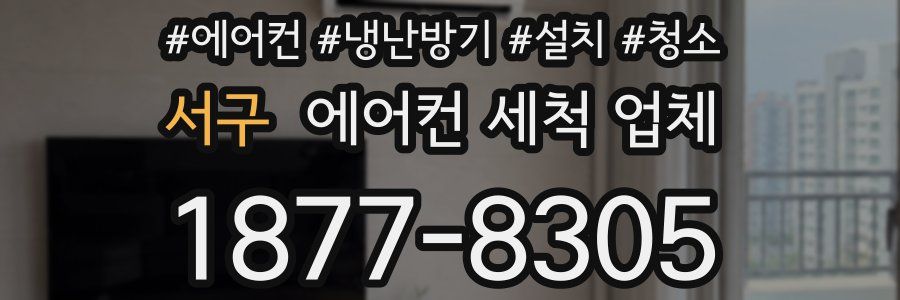 서구 에어컨 세척 업체