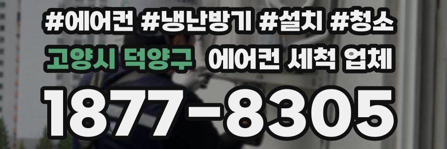 고양시 덕양구 에어컨 세척 업체