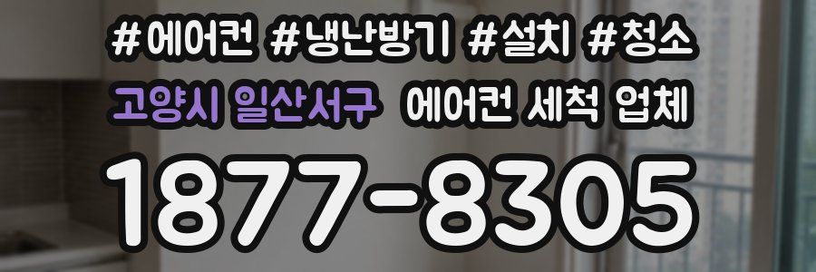 고양시 일산서구 에어컨 세척 업체