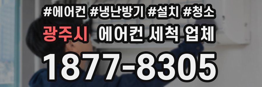 광주시 에어컨 세척 업체