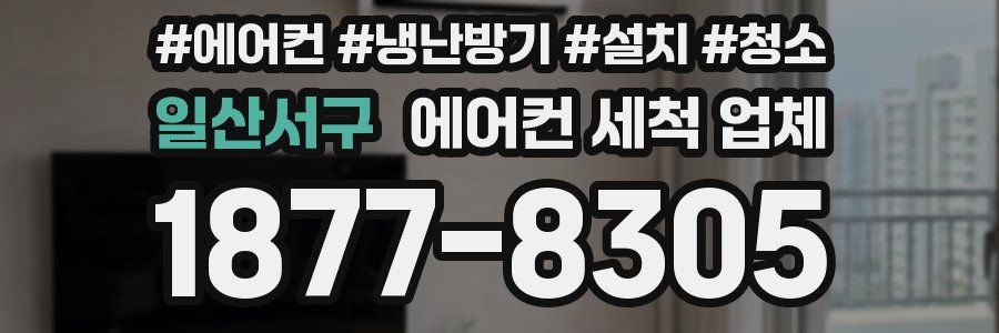 일산서구 에어컨 세척 업체