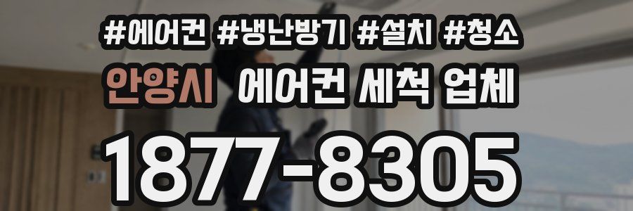 안양시 에어컨 세척 업체