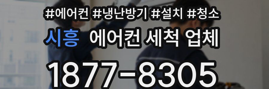 시흥 에어컨 세척 업체