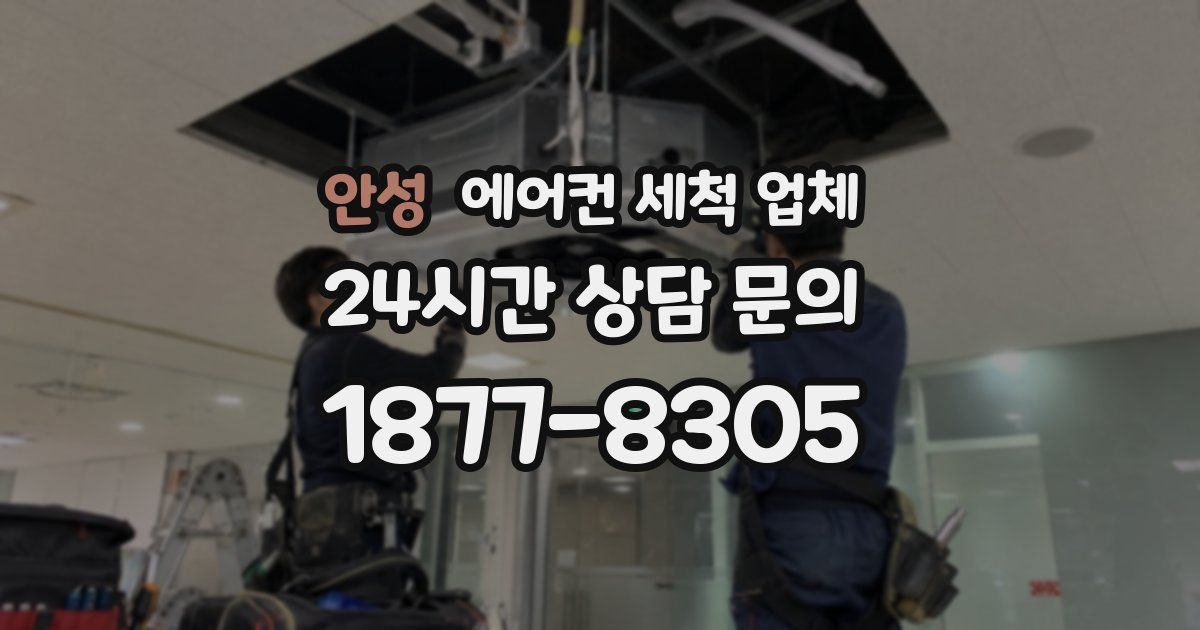 안성 에어컨 세척 업체